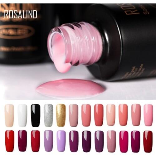 ROSALIND Nail Polish Hybrid Varnishes Gel Vernis Semi Permanent Nail Art Manicure Primer Acrylic Poly Base Gel of Nail Extension