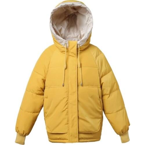 2020 New Winter Jacket Women Parkas Hooded Thick Down Cotton Padded Parka Female Jacket Short Coat Slim Warm Outwear