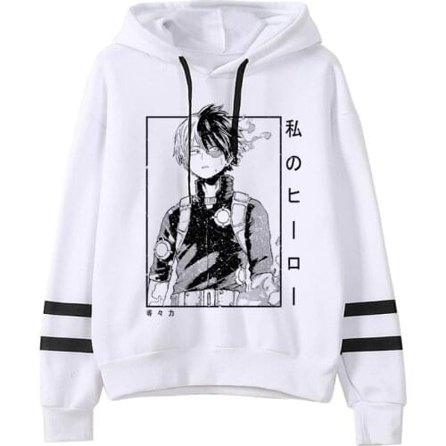 Hot Anime My Hero Academia Hoodies Men Funny Cartoon Boku No Hero Academia Warm Sweatshirt Himiko Toga Graphic Streetwear Male