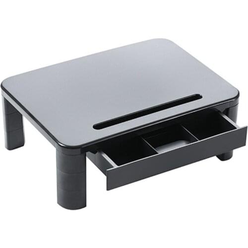 Desktop Monitor Stand for PC Monitor, Laptop, Printer, Desktop Monitor with Storage Organizer, Neck Pain Reliever