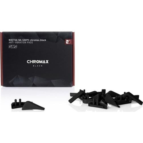 Noctua NA-SAVP3 chromax.black Anti-vibration pads for Noctua NF-A15 Case fans Shock pad 16pcs/set