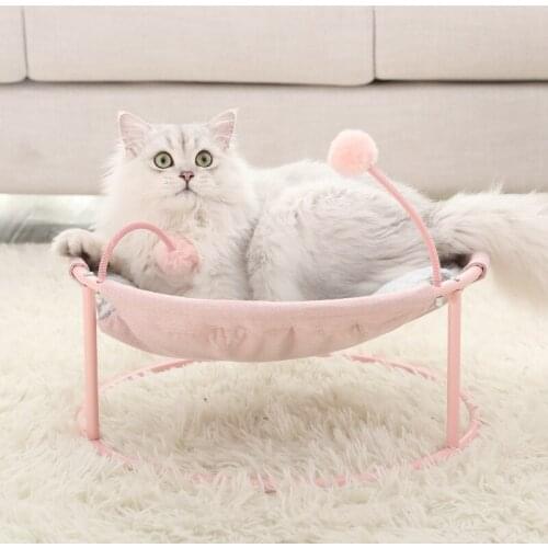 Cat Hanging Bed Pet Litter Summer Cat Litter Chinchilla Hammock Cat Fun Lounge Chair Steel Frame Bed Moisture-proof Kennel Cat