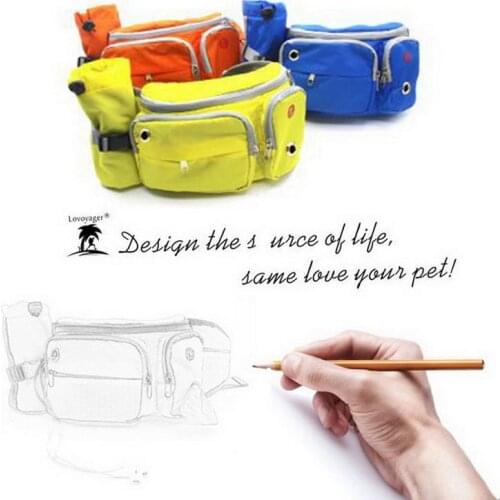 Dog Treat Training Pouch Walking Running Waist Bag Fanny Pack with Built-in Poop Bag Dispenser Dropshipping