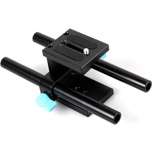 PROST 15mm Rail Rod Support System Baseplate Mount For DSLR Follow Focus Rig 5D2 5D3