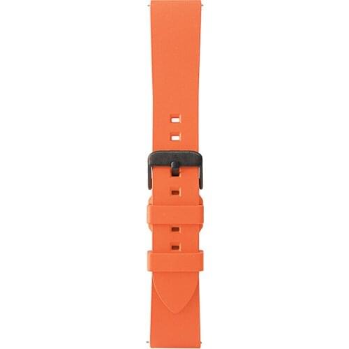 Quality fluororubber watchbands 20mm 22mm Orange rubber watch strap band watch accessories for sports diving watches
