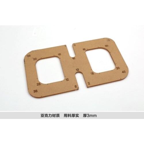 Diy leather tool rounded making template corner ruler