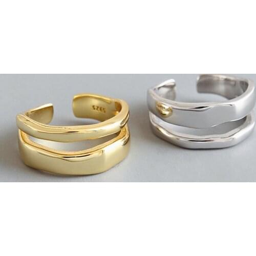 925 Sterling Silver Geometric Circle Pure Finger Ring Simple Metal Engrave S925 Rings for Women Wedding Engagement Jewelry