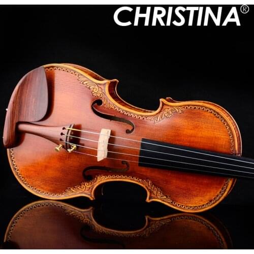 Christina S200 Violin 4/4 Advanced Italy handmade violin Spruce wood Violin Musical Instrument,violin case,rosin