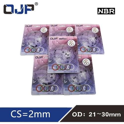 O-ring Waterproof NBR seal O ring Boxed nitrile rubber Gask thickness CS 2mm OD21/22/23/24/25/26/27/28/29/30mm