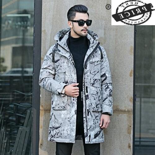 Down Streetwear Mens Jacket Fashion Brand a0% Thick Duck Down Jacket Man Clothes Long Warm Down Coat Parka Hiver 2015a03