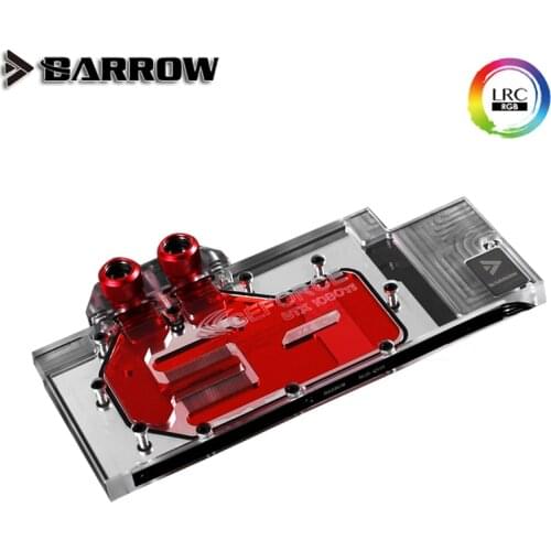Barrow Full coverage GPU water block for VGA INNO3D ichll GTX1080Ti/1080/1070Ti/1070, 5V ARGB 3PIN Motherboard AURA SYNC