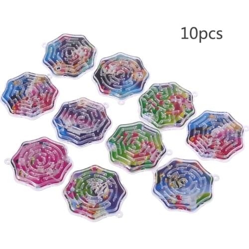 10Pcs Magic Octagon Puzzle Speed Labyrinth Track Maze Toy For Children Kids Gift