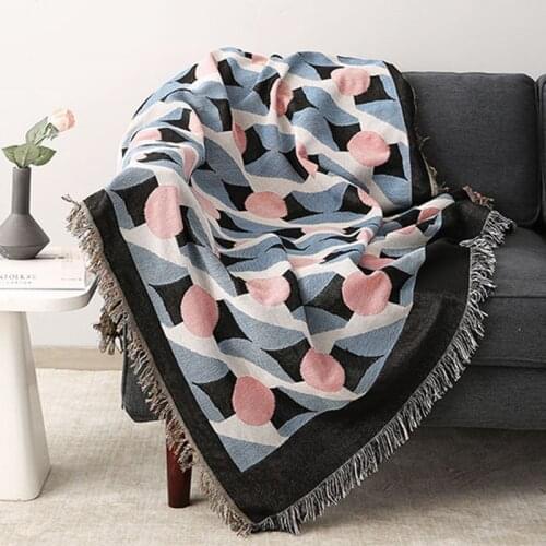 Four Seasons Dream Throw Blanket Multifunction Geometry Decorative Slipcover Cobertor on Sofa Bed Travel Blankets For Beds