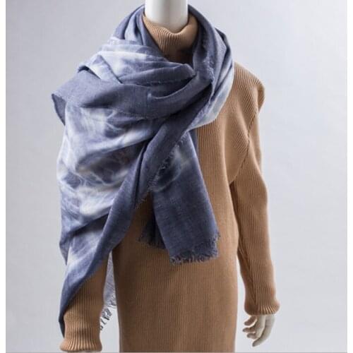 Yishine 2020 AW dye tie finish elegant shawl for women