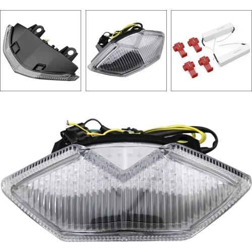 Taillight LED Motorcycle Turn Signal Light Lamp Integrated For Kawasaki Ninja ZX10R 2010 2011 ZX-10R 10 11 E-Mark