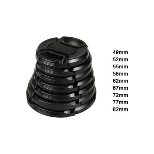 10 Pieces DSLR SLR Camera Lens Cap Protective Cover 49mm 52mm 55mm 58mm 62mm 67mm 72mm 77mm 82mm (Provide Choose)