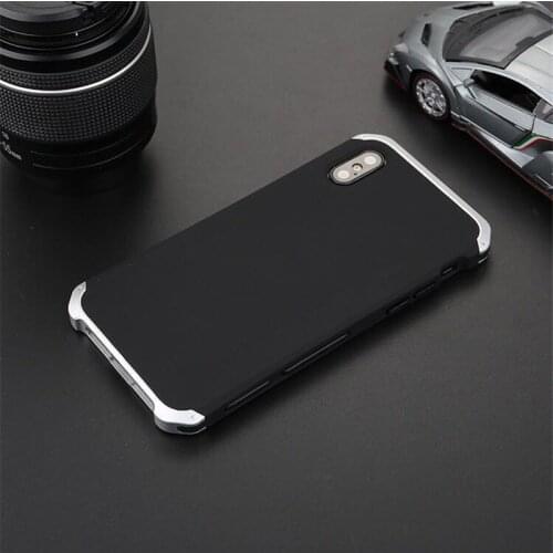 Luxury Armor Metal Aluminum+PC Heavy Duty Phone Protection Cover For Iphone X XS MAX XR 7 8 Plus Phone Case Coque