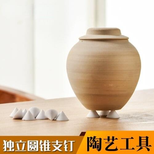 10pcs/50pcs Ceramic Refractory Support Nails High Temperature Resistant Materials Independent Cone Kiln Pottery Tools