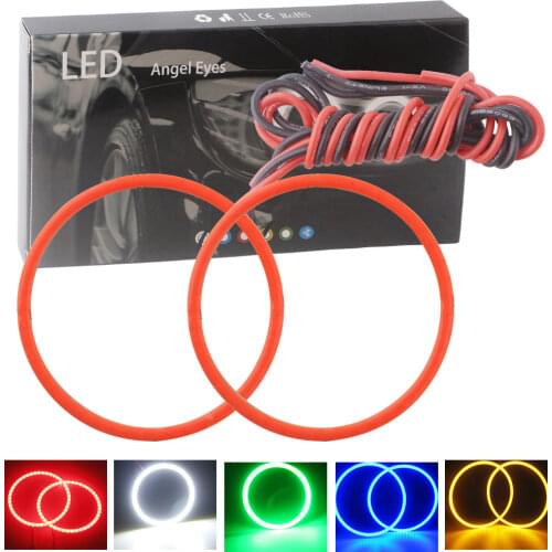 2pcs/set 80mm Angel Eyes 12V COB 45 SMD LED Halo Rings Light Silica Gel Waterproof LED Signal Fog Width Headlight Car Scooter
