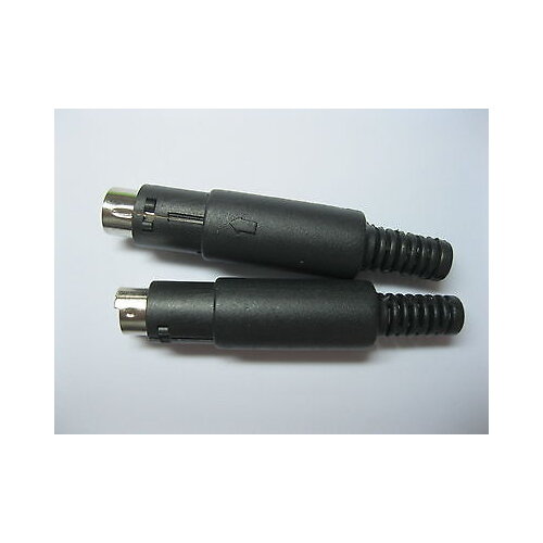 30 Pcs DIN Plug Connector 5 Pin Mini w/ Plastic Handle