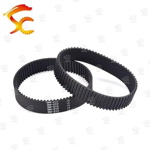 50pcs HTD 3M Belt GT3-210 length 210mm Teeth 70 closed loop rubber Drive Belt width 9.5mm printer closed loop 3D printer