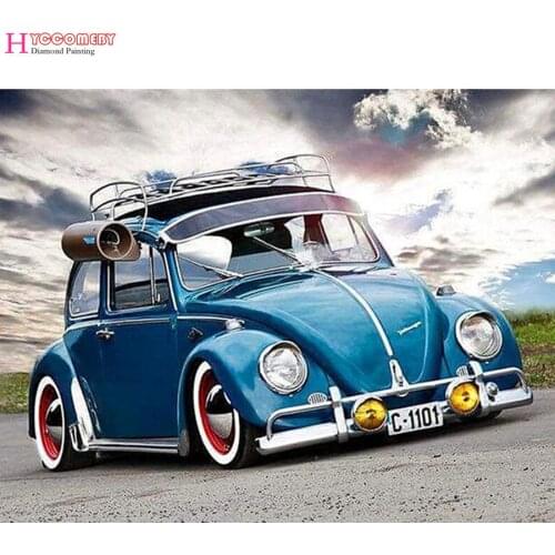 5d diy diamond embroidery VW car bus diamond painting Cross Stitch full round drill Rhinestone mosaic home decoration MX