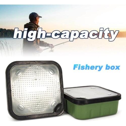 Lure Case Large Capacity Fishing Tool Storage Box Container Green Waterproof Fishing Lure Portable Bait Storage Box for Outdoor