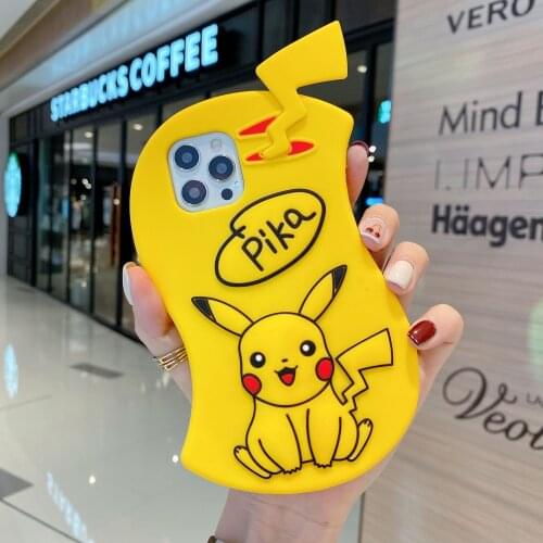 Pokemon Anime Print Phone Case for IPhone 11 11Pro 12MINI X XS XR 7 8 12 12Pro 12ProMAX 11ProMAX Silicone Soft Shell Cover