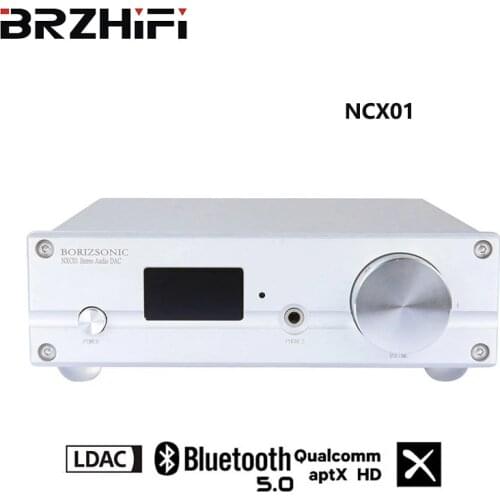 BRZHIFI DAC Audio Decoding ES9038Q2M Decoder HiFi XMOS XU208 USB Bluetooth 5.0 PCM384KHz 32Bit DSD256 Support LDAC APTX-HD RCA
