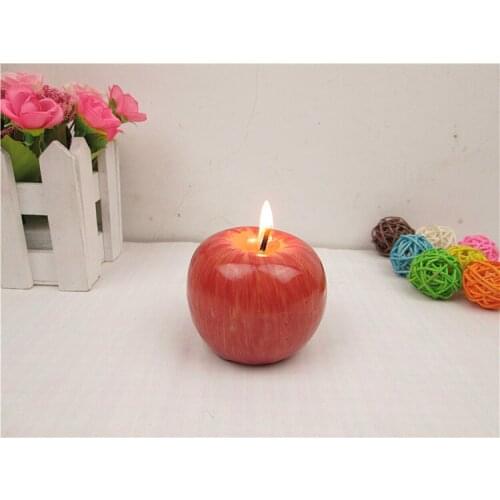 Children Kid Red Toy Shape Fruit Scented Candle Gift Home Decoration Christmas Candle Lamp Toy 2021