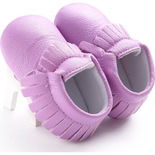 Baby shoes bright leather tassel female baby artificial PU princess shoes childrens shoes