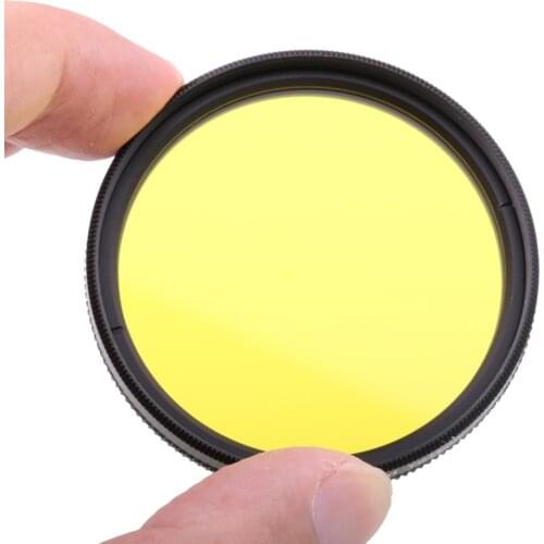 Camera Filter 49mm Full Yellow color lens Filter for Nikon D3100 D3200 D5100 SLR Camera lens