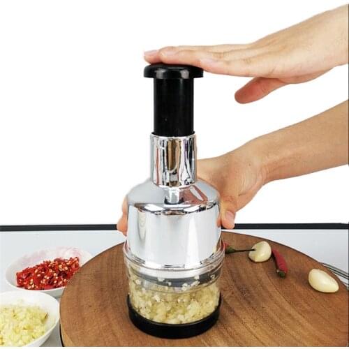 Mini Hand Chopper Onion Garlic Mincer with Cover Food Chopper Vegetable Chopper and Slicer Dicer Manual Kitchen Accessories