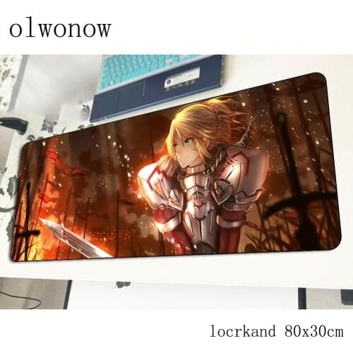 Fate Apocrypha mousepad gamer cute 800x300x3mm gaming mouse pad hot sales notebook pc accessories laptop padmouse ergonomic mat