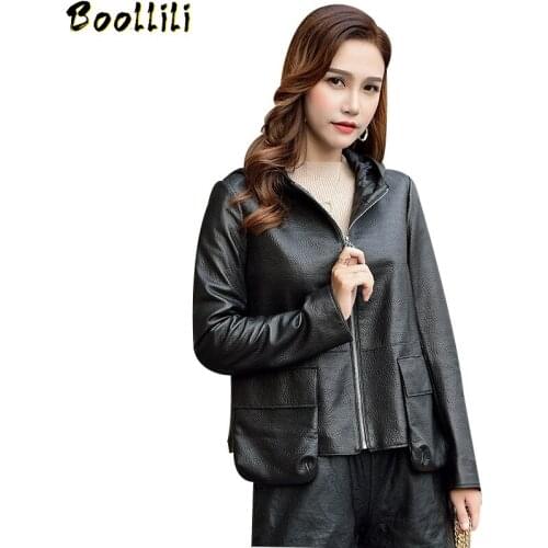 Boollili Real Leather Jacket Women Clothes 2020 Sheepskin Genuine Leather Jacket Korean Women Windbreaker Chaqueta Mujer