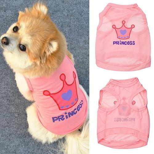 Cute Printed Summer Pets tshirt Puppy Dog Clothes Pet Cat Vest Cotton T Shirt Pug Apparel Costumes Dog Clothes for Small Dogs