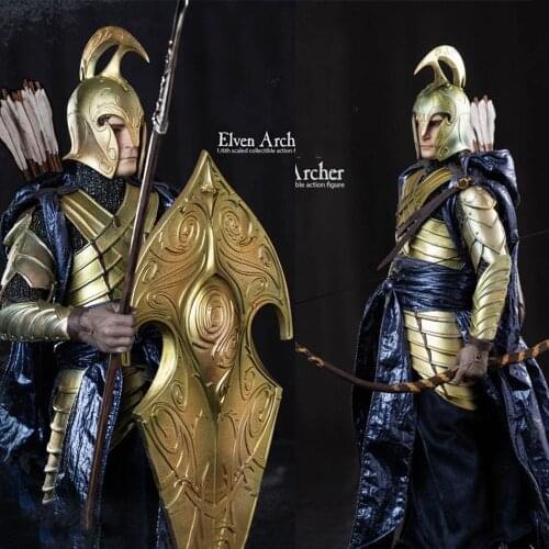 LOTR027A Collectible 1/6 Scale Elven Archer Elf Warrior Male Solider Full Set Action Figure Model for Fans Gifts
