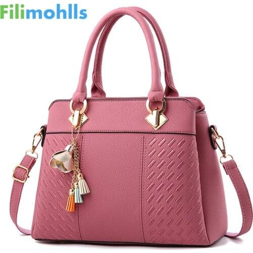 Fashion Brief Women Handbag Solid Flap Shoulder Bag Top-Handle Tote Bags 2019 New Arrival Ladies Messenger Bag S1433