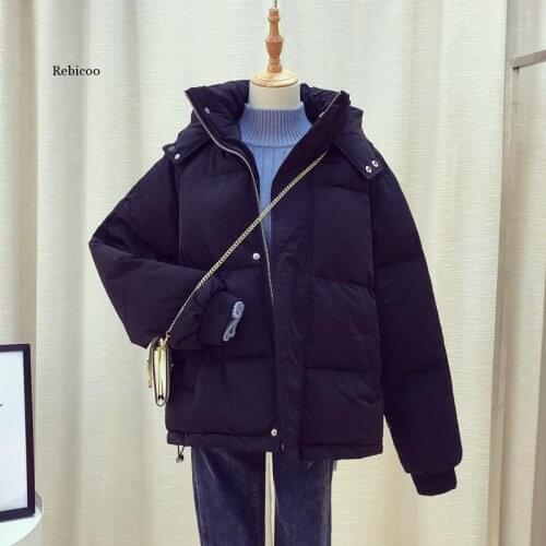 Fashion Thickening Zipper Short Warm Solid Coat Parka Jacket Winter Outwear Casual Overcoat Female Women Cotton