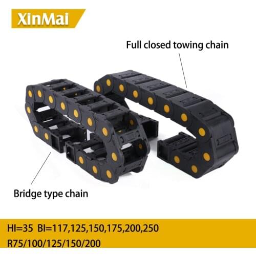 Bridge chain 35*117 35*125 35*150 35*175 Open Cable Drag Chain Wire Carrier Towline Cable carrier towing chain