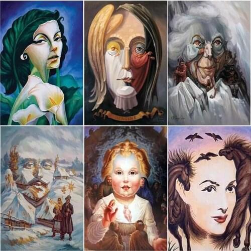 Full square Home Decor Gift Cuadros haft diamentowy 5D diamond painting kit set Cross stitch landscape colour woman Mosaic art