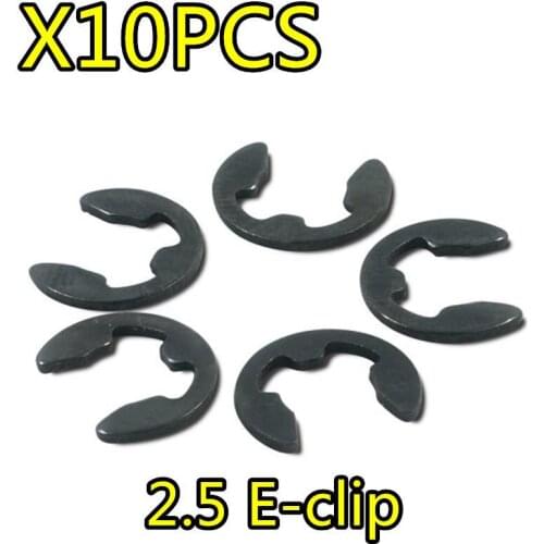Surprise price 10PCS HSP 02037 Spare Parts Hardened E-Clip 2.5 For 1/10 RC 94122 94123 94106 94166 94155 94177 94111 94188
