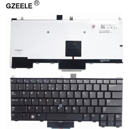GZEELE New English backlight keyboard For DELL Latitude E4310 BLACK laptop keyboard US replace keyboards