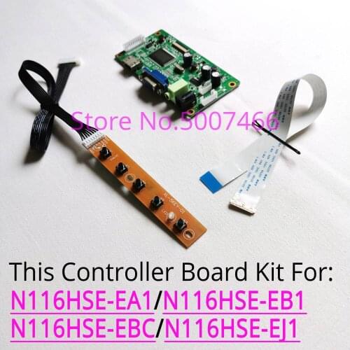 Fit N116HSE-EA1/EB1/EBC/EJ1 1920*1080 11.6" EDP 30-Pin VGA LCD panel WLED laptop PC monitor controller drive board DIY kit