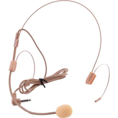 3.5 Mm Pins Professional Stereo Headset Condenser Wired Microphone Teacher Tour Presentation Headset Microphone