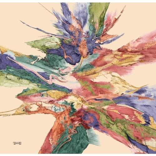 REYYAN SILK TEXTURED OYALIK WRITING PATTERN-14651-RENK-12