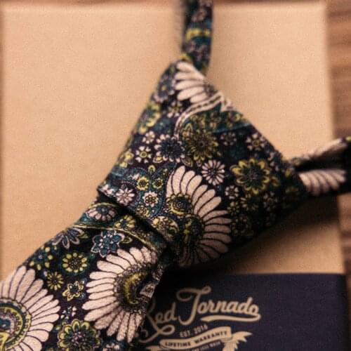 LD-0007 Red Tornado Super Quality Casual Cotton Tie