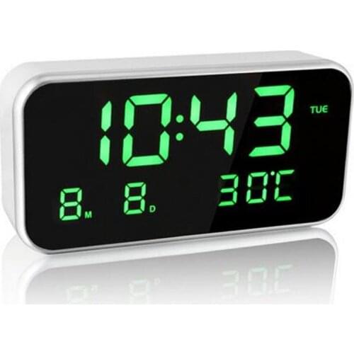 LED Music Alarm Clock Digital Snooze Clocks Despertador Digital De Mesa 12/24 Hour System 25 Music Ringtones