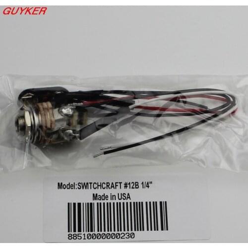 SWITCHCRAFT #12B 1/4" Stereo Output Jack Guitar/Bass -With Line