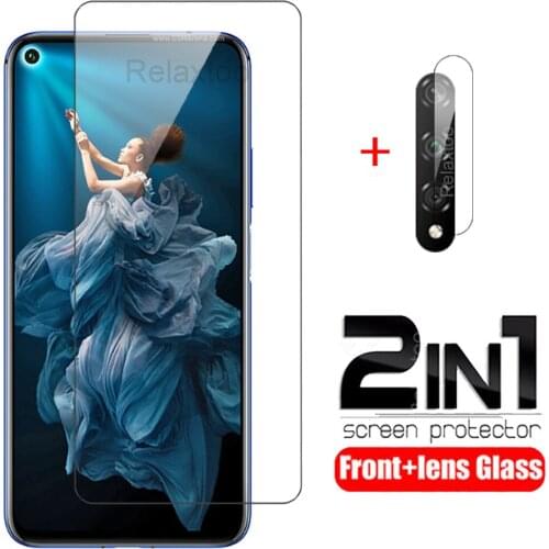 2IN1 Screen Protector For Huawei honor 20 Tempered Glass For Huawei Honor 20 Pro 20 lite 20s 30 lite 30 8c 8s Camera Lens glass